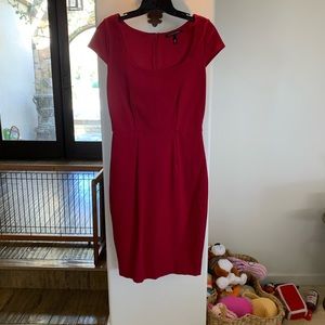 Victoria Secret cherry knit fitted dress, NWOT, sz 6